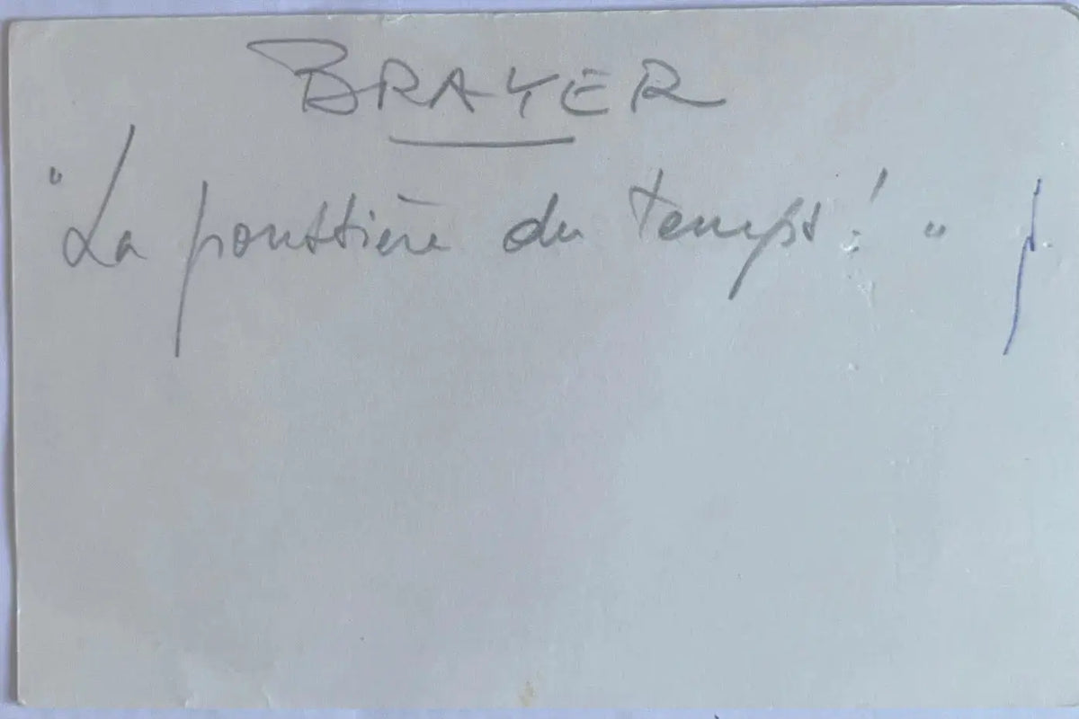 Lithographie signée Yves Brayer, Poussière du temps, numérotée, encadré/verre Antiquités de France
