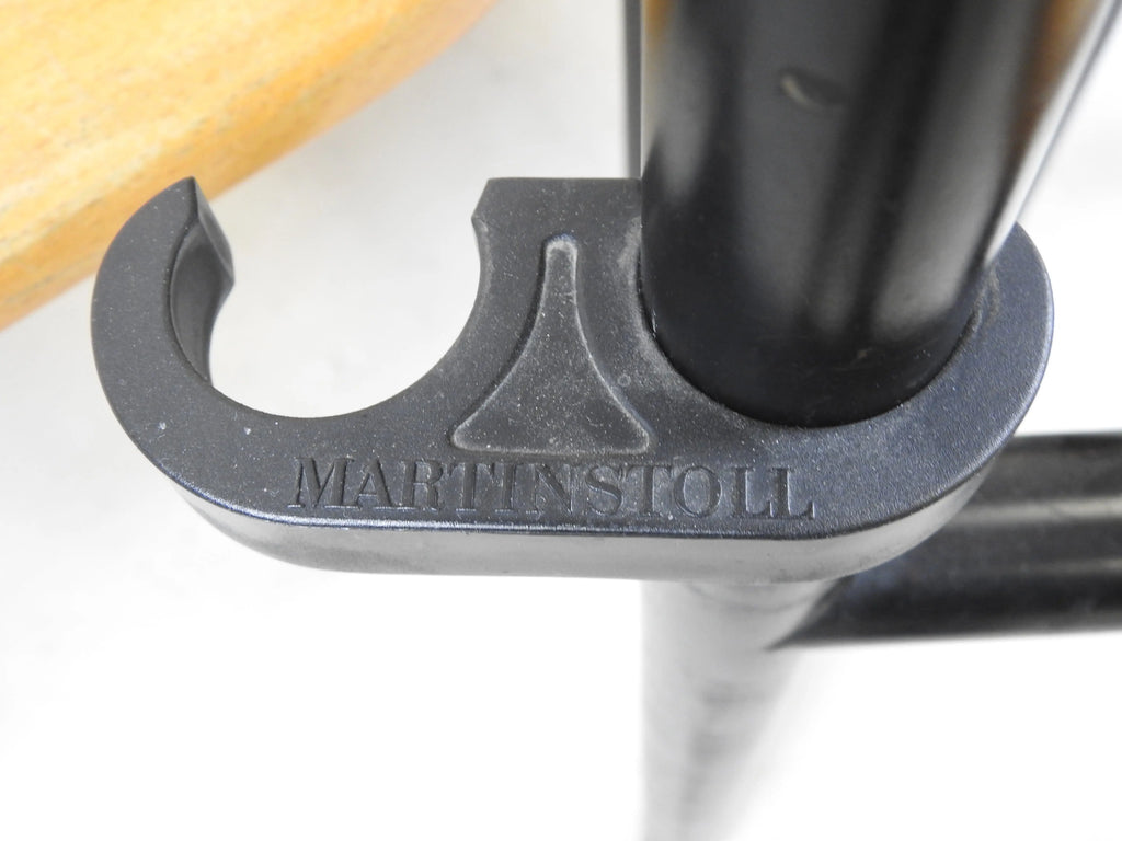 6 Chaises Vintage Martin Stoll Scandinave 60/70 Beige Piètement Noir-{{shop name}}