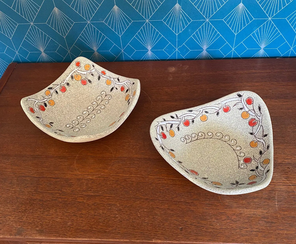 Vides poches anciens en céramique italienne des années 50. Fratelli Fanciullacci Antiquités de France