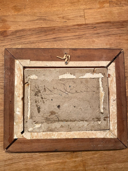 Gravure signée du XIXème siècle, encadrée, sous verre. Château de St Point en Soane et Loire. Antiquités de France
