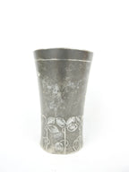 Art Nouveau Kayserzinn – décor floral en relief, ciselé, signé, 12x8 cm, rare-{{shop name}}