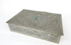 Boîte Étain Art Nouveau Alfred Daguet 25x15 cm Chimères Coffrage Bois-{{shop name}}