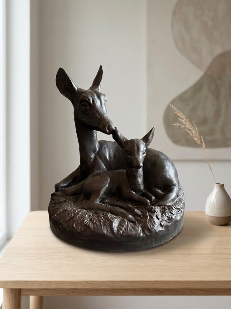 Sculpture animalière en bronze signée ORMOND et numérotée. Milieu XXème.