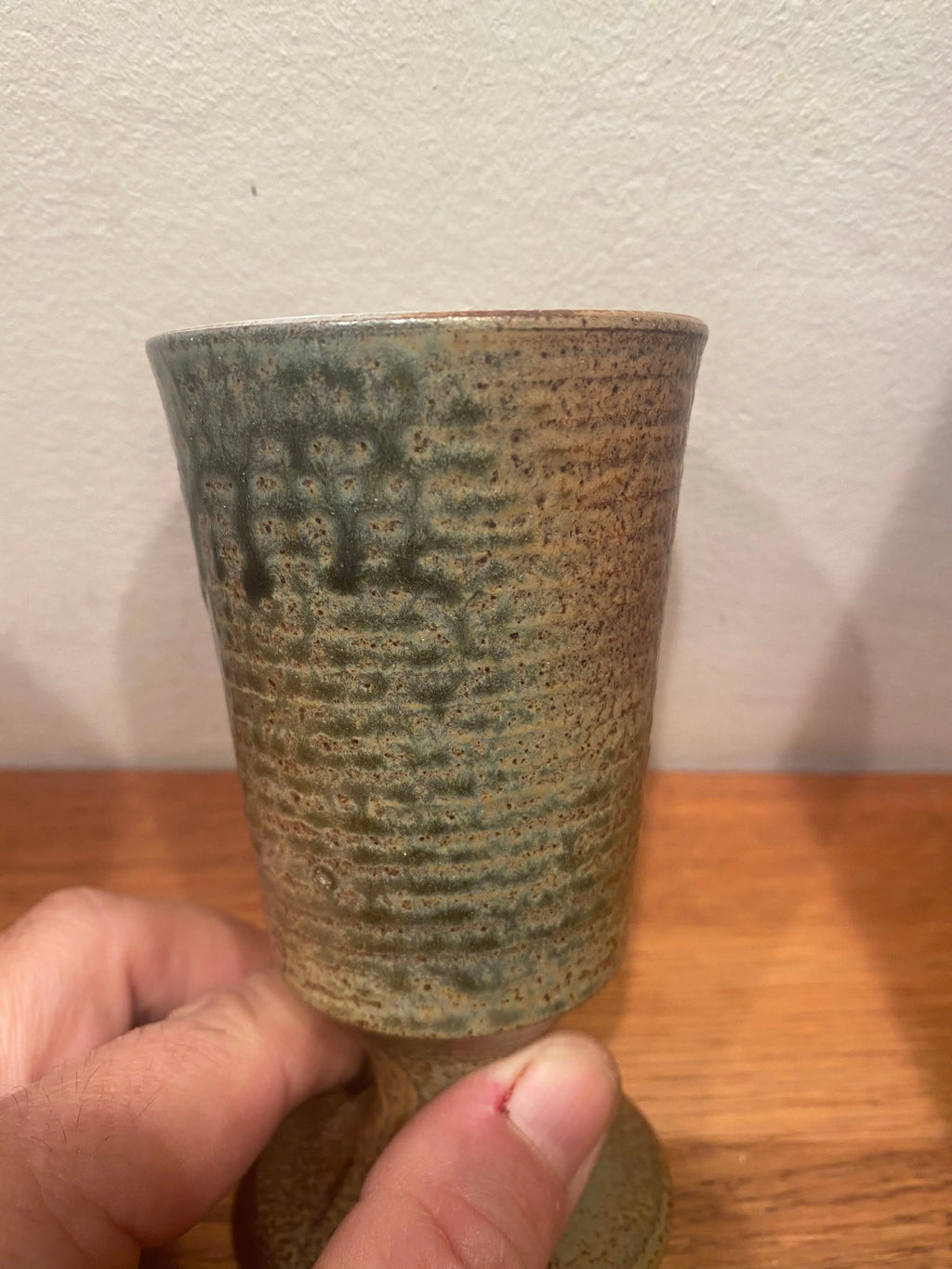 Céramique vintage signée, grès émaillé, milieu XX siècle, service à café et mazagrans Antiquités de France