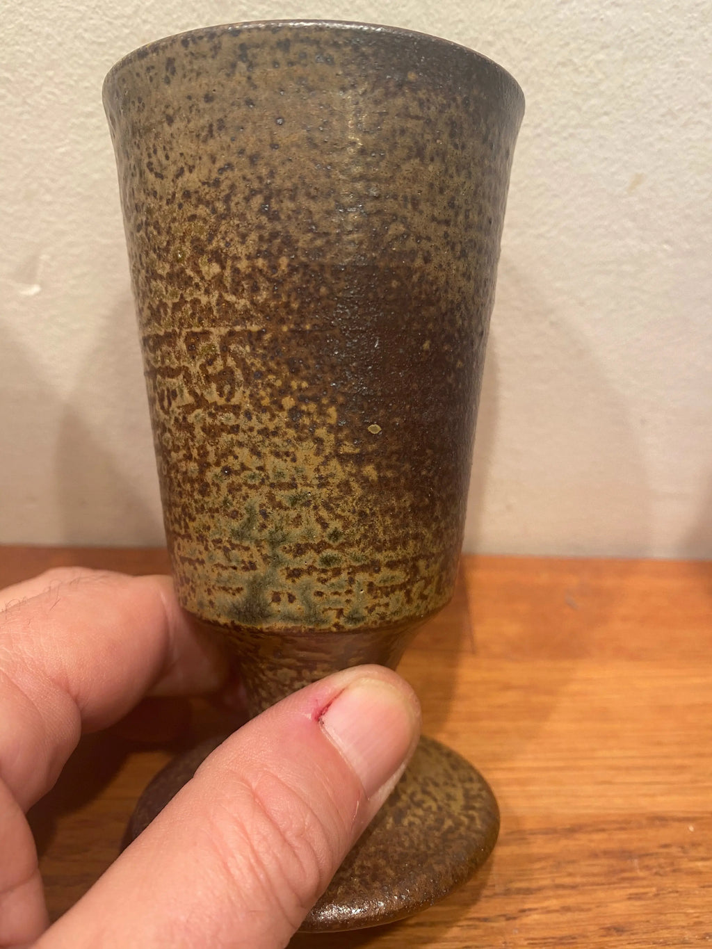 Céramique vintage signée, grès émaillé, milieu XX siècle, service à café et mazagrans Antiquités de France