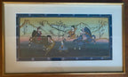 Deux gouaches persanes début XXème "Chasse au tigre" – encadrées-{{shop name}}