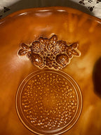 Coupe ancienne en grès, début XXème, coupe à fruits, repliée, rare. Antiquités de France