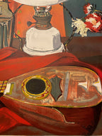 Lithographie Yves Brayer, signée, épreuve d'artiste, exposition de 1969, unique Antiquités de France