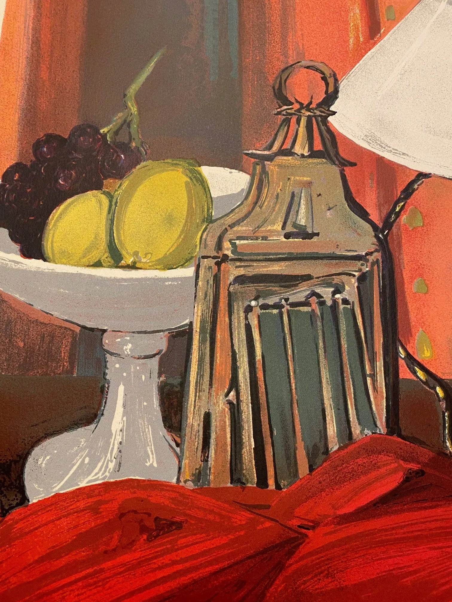 Lithographie Yves Brayer, signée, épreuve d'artiste, exposition de 1969, unique Antiquités de France