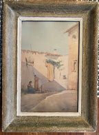 Orientalisme, Aquarelle signé, Alexandre BONNARDEL 1867-1942, encadré sous verre Antiquités de France
