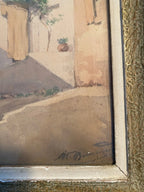 Orientalisme, Aquarelle signé, Alexandre BONNARDEL 1867-1942, encadré sous verre Antiquités de France