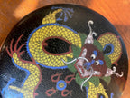 Boîte cloisonnée Chine ancienne Qing XIXe sur socle bois, décor raffiné et fin-{{shop name}}