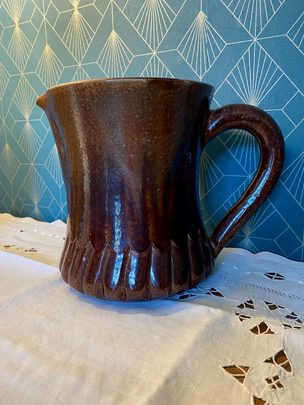 Pichet céramique Suzanne Ramié, Madoura années 60, rare 20cm-{{shop name}}