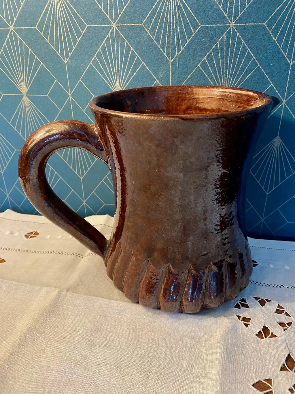 Pichet céramique Suzanne Ramié, Madoura années 60, rare 20cm-{{shop name}}