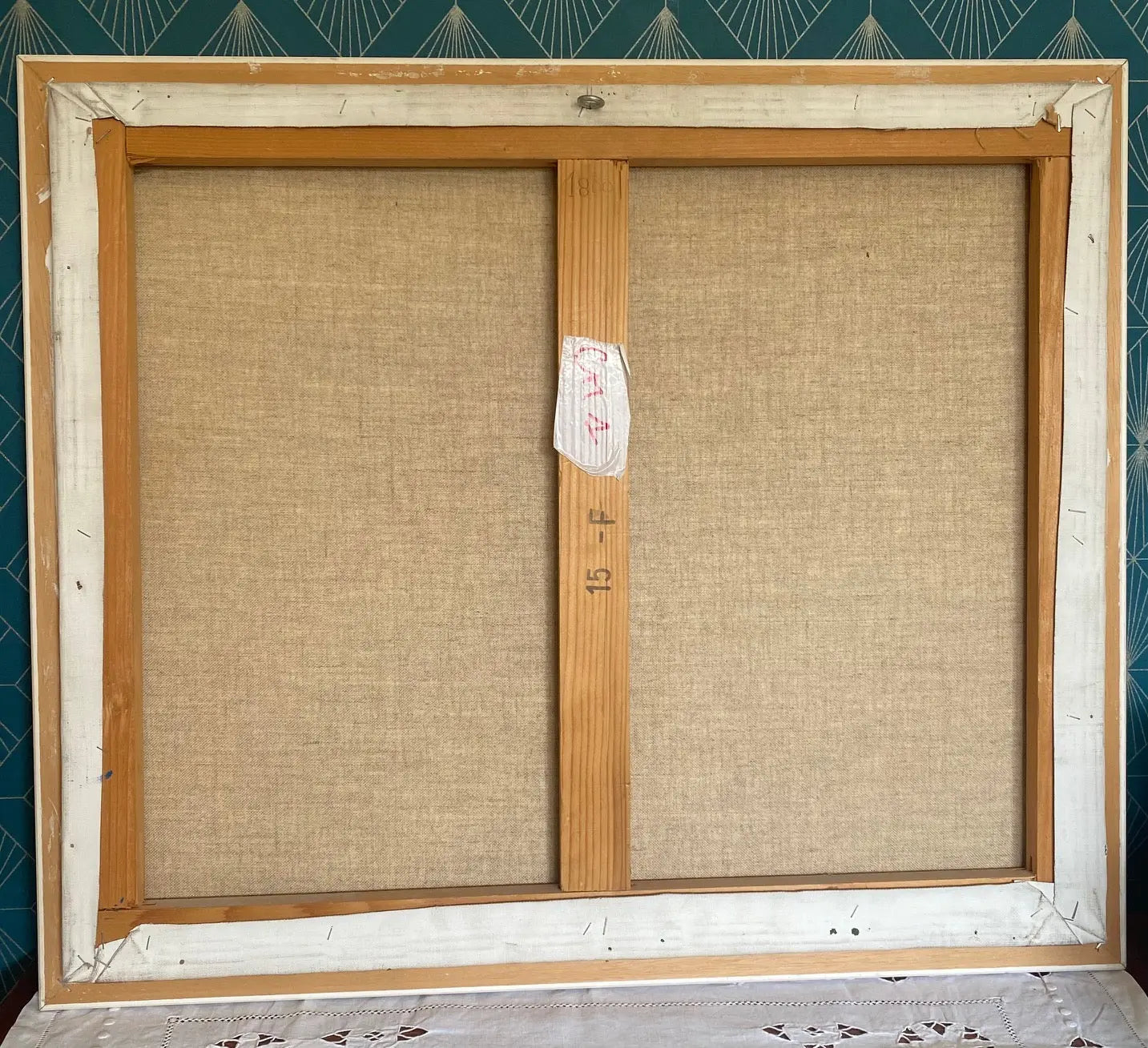 Huile sur toile signé marine, vue d'une plage, très lumineux. Années 80, encadré. Antiquités de France