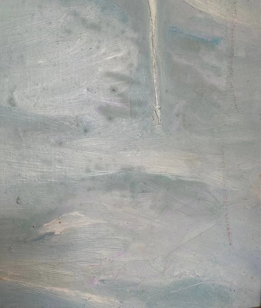 Tableau marine signé, huile sur toile des années 70/80, cadre en bois et baguette dorée. Antiquités de France