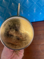 Cafetière orientale Dallah – cuivre ou laiton, symbole arabe gravé, 15 cm, vintage-{{shop name}}