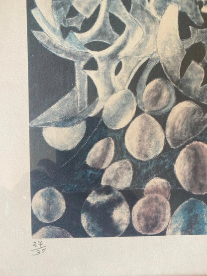 Lithographie signé Cornin, pour Jon Corka ( 1905-1992), pièce rare numérotée, encadrée et sous verre. Antiquités de France