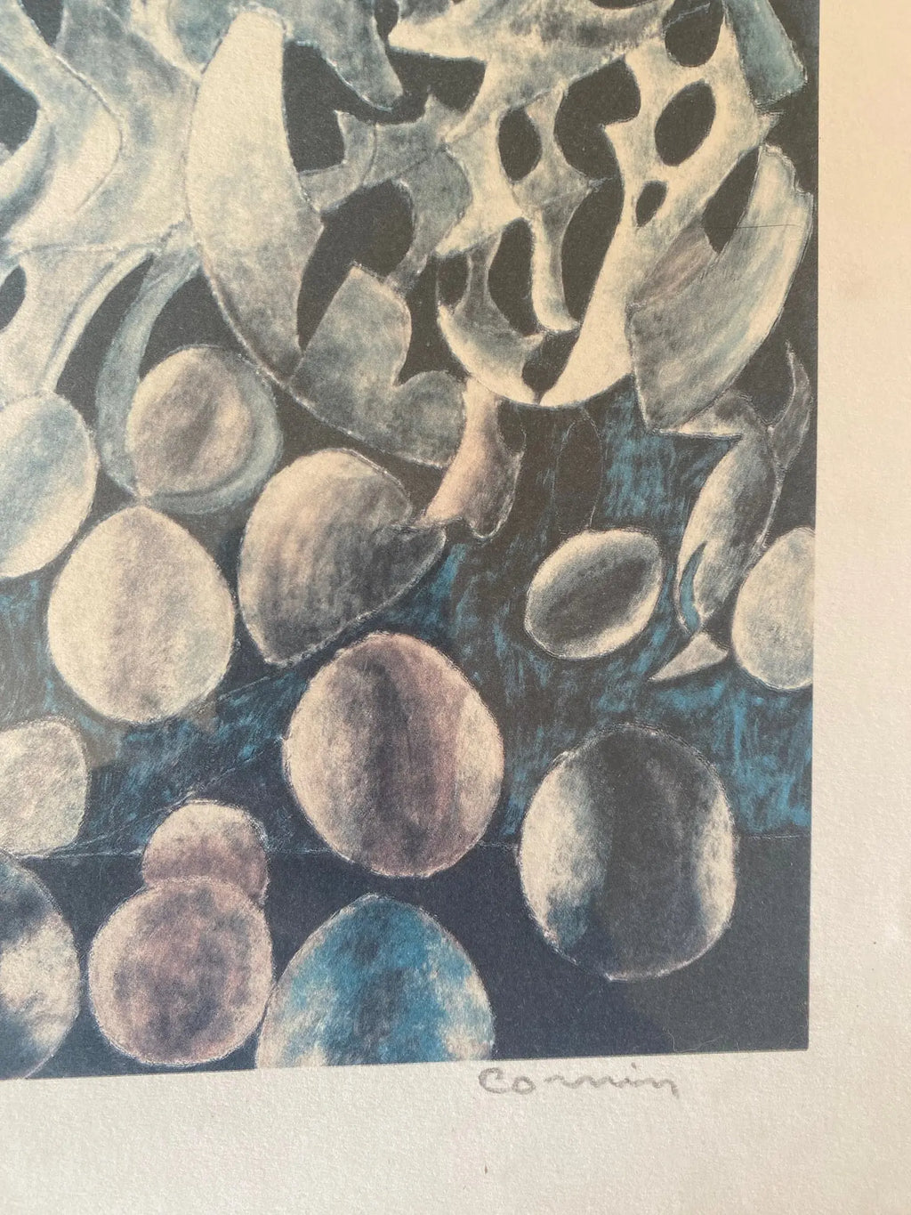 Lithographie signé Cornin, pour Jon Corka ( 1905-1992), pièce rare numérotée, encadrée et sous verre. Antiquités de France