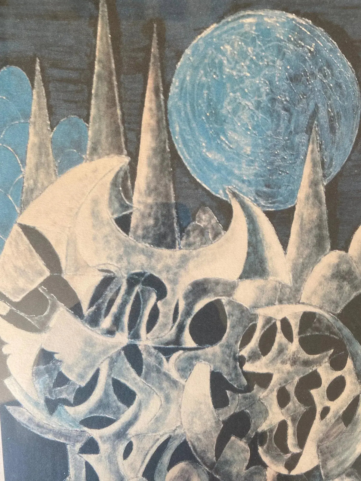Lithographie signé Cornin, pour Jon Corka ( 1905-1992), pièce rare numérotée, encadrée et sous verre. Antiquités de France