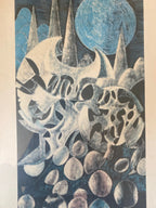 Lithographie signé Cornin, pour Jon Corka ( 1905-1992), pièce rare numérotée, encadrée et sous verre. Antiquités de France