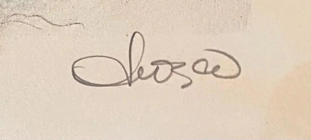 Lithographie ancienne signée, épreuve d'artiste, EDUARDO ROCA SALAZAR (CHOCO) .-{{shop name}}