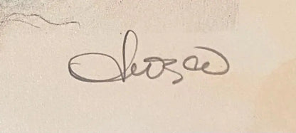 Lithographie ancienne signée, épreuve d'artiste, EDUARDO ROCA SALAZAR (CHOCO) .-{{shop name}}