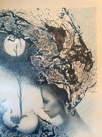 Lithographie ancienne signée, épreuve d'artiste, EDUARDO ROCA SALAZAR (CHOCO) .-{{shop name}}