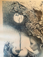Lithographie ancienne signée, épreuve d'artiste, EDUARDO ROCA SALAZAR (CHOCO) .-{{shop name}}