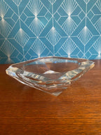 Cendrier en cristal signé Val St Lambert époque Art Déco-{{shop name}}