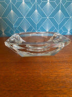 Cendrier en cristal signé Val St Lambert époque Art Déco-{{shop name}}