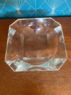 Cendrier en cristal signé Val St Lambert époque Art Déco-{{shop name}}