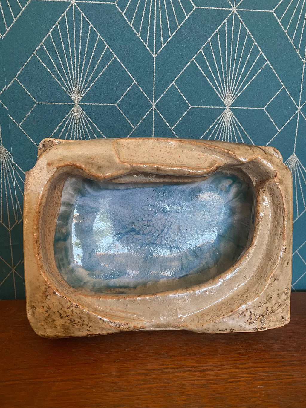 Vide poche en grès, attribué à , BARBARA DELFOSSE, céramique ancienne, raku. Antiquités de France