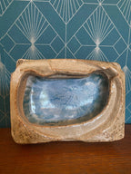 Vide poche en grès, attribué à , BARBARA DELFOSSE, céramique ancienne, raku. Antiquités de France