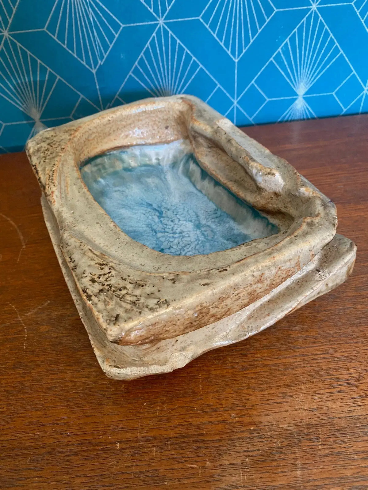 Vide poche en grès, attribué à , BARBARA DELFOSSE, céramique ancienne, raku. Antiquités de France