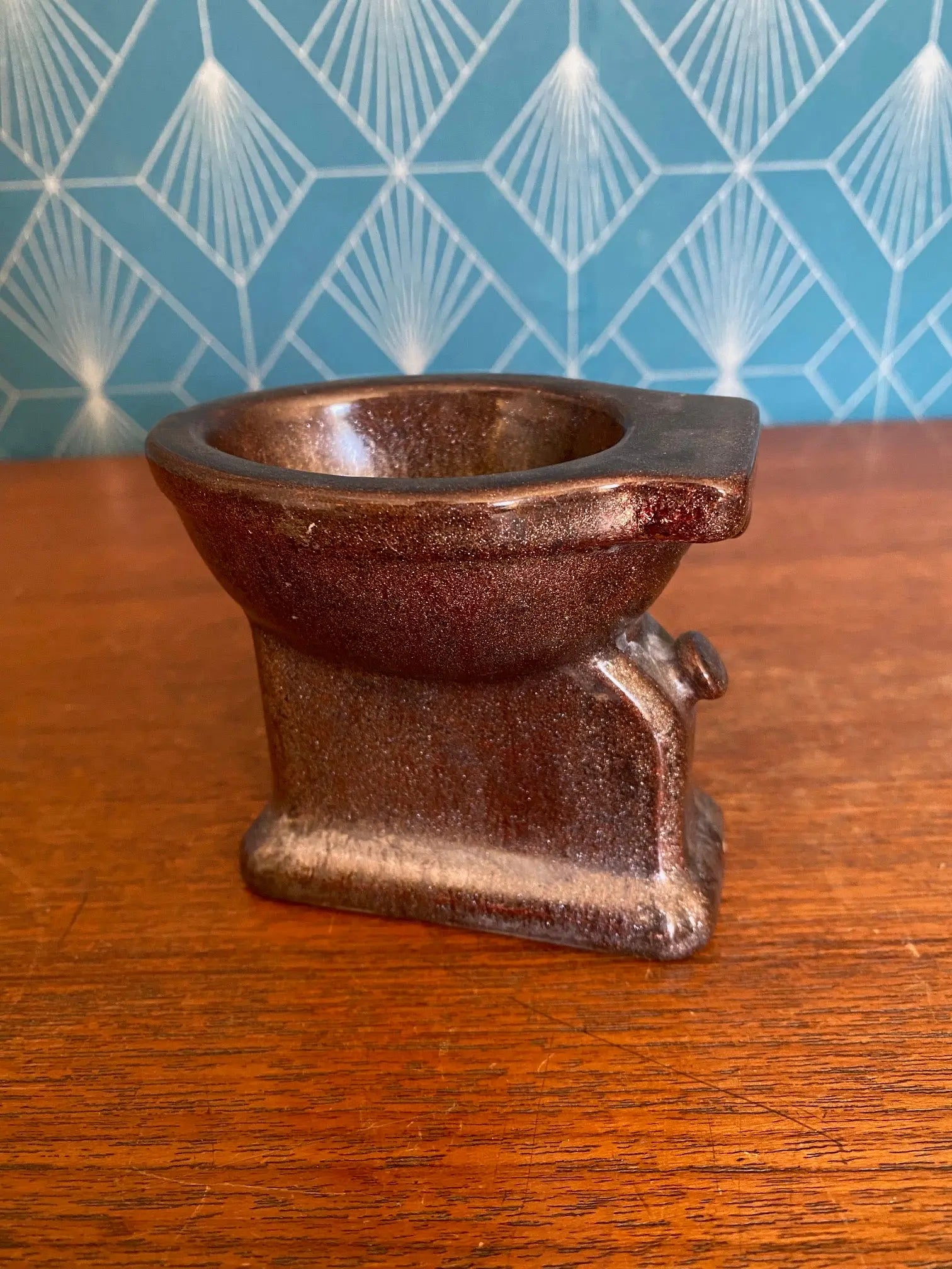 Ancienne terre cuite émaillée, école Italienne Romacréa, des années 60. Antiquités de France