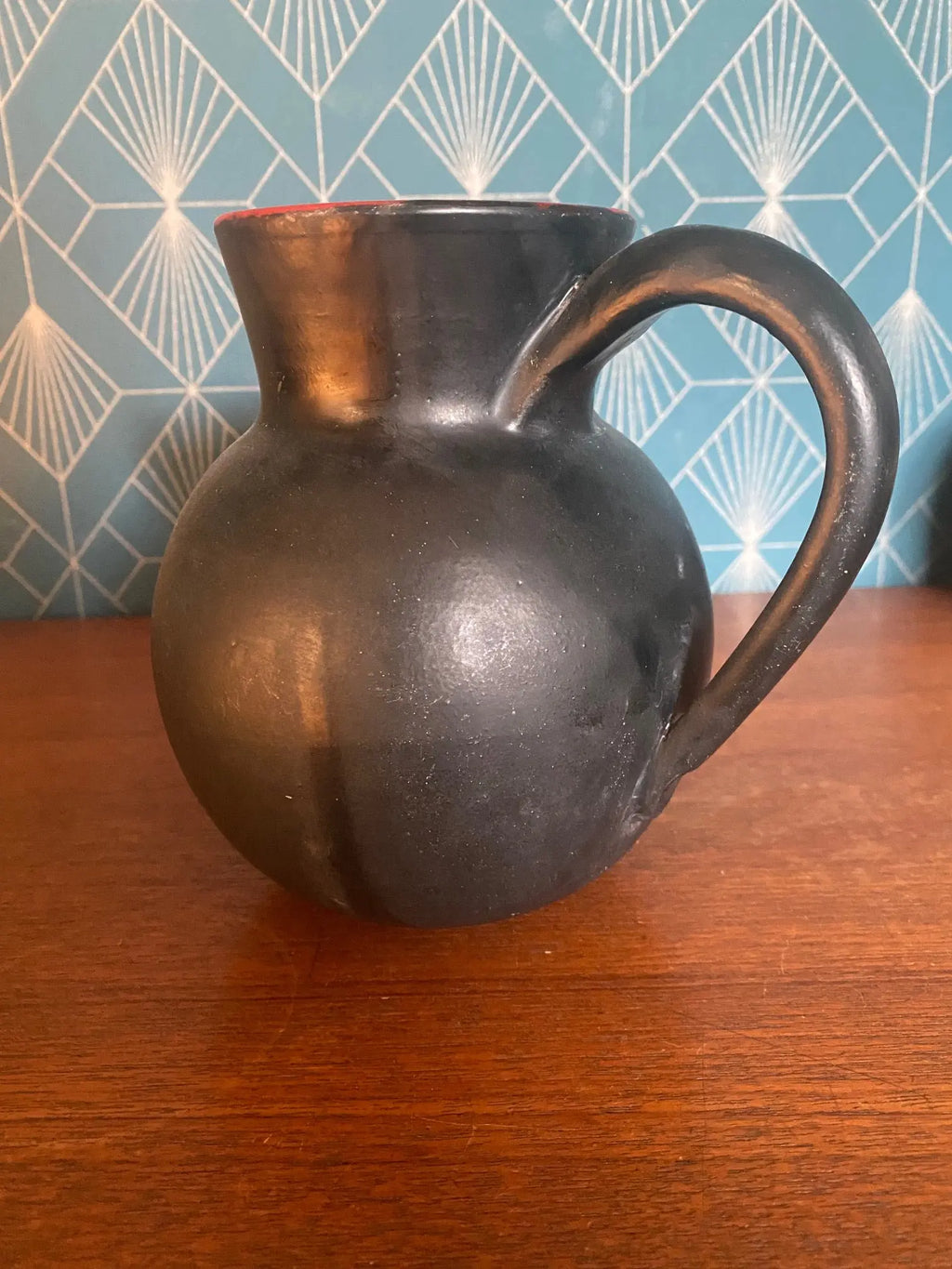 Céramique vintage, école Italienne Romacréa, des années 60. Pichet en céramique. Antiquités de France