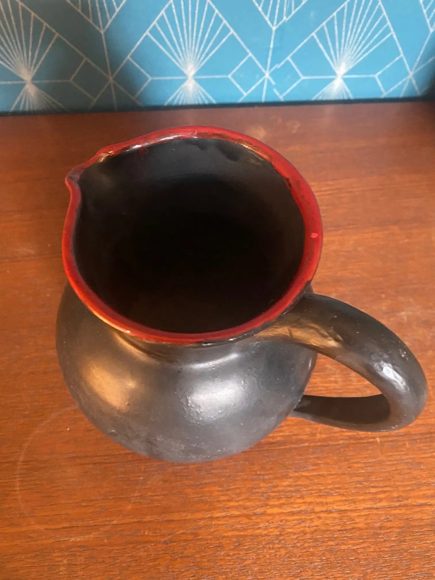 Céramique vintage, école Italienne Romacréa, des années 60. Pichet en céramique. Antiquités de France