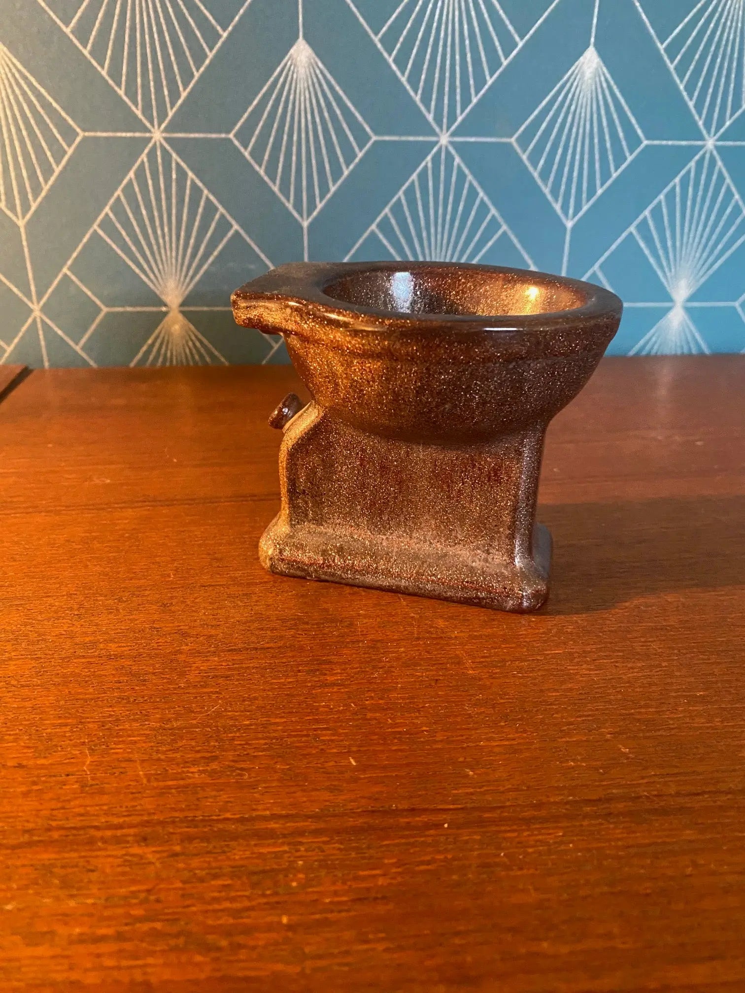 Ancienne terre cuite émaillée, école Italienne Romacréa, des années 60. Antiquités de France