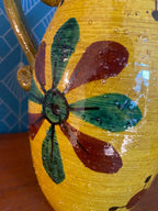 Grand pichet en terre cuite, carafe vintage, école Italienne Romacréa, 1960. Antiquités de France