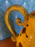 Grand pichet en terre cuite, carafe vintage, école Italienne Romacréa, 1960. Antiquités de France