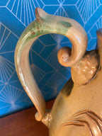 Grand pichet ancien en terre cuite, école Italienne Romacréa des années 50. Antiquités de France