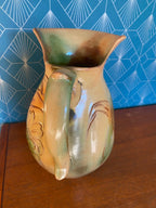 Grand pichet ancien en terre cuite, école Italienne Romacréa des années 50. Antiquités de France