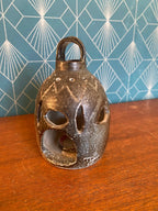 Lanterne ancienne signée Cornille, grès émaillé, terre du Berry. Antiquités de France