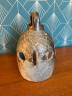 Lanterne ancienne signée Cornille, grès émaillé, terre du Berry. Antiquités de France