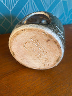 Lanterne ancienne signée Cornille, grès émaillé, terre du Berry. Antiquités de France