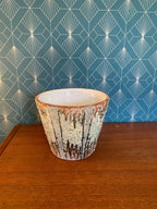 Ancien cache pot en terre cuite émaillée, école Italienne Romacréa, 1950.-{{shop name}}