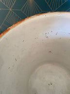 Ancien cache pot en terre cuite émaillée, école Italienne Romacréa, 1950.-{{shop name}}