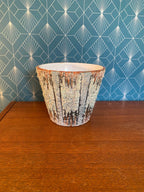 Ancien cache pot en terre cuite émaillée, école Italienne Romacréa, 1950.-{{shop name}}