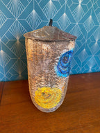 Terre cuite ancienne, pot à couvert par l' école Italienne Romacréa, 1950. Antiquités de France